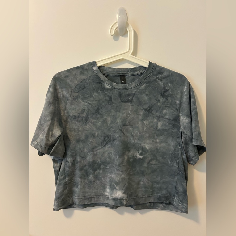 Gray Tie-Dye Women's Top